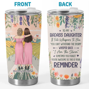 De l'enfance à l'éternité, meilleurs amis - Gobelet personnalisé pour la famille - Cadeau pour maman, fille