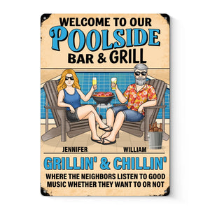 Amour brûlant, comme au barbecue - Plaque en métal personnalisée pour couple, décoration d'intérieur - Cadeau pour vous-même, votre mari, votre femme, vos meilleurs amis ou votre famille