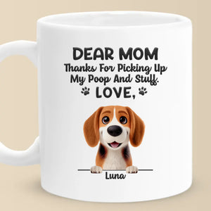 A Special Thanks From Your Fur Baby - Dog Personalized Custom Mug - Gift For Pet Owners, Pet Lovers