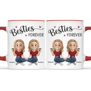 Fous ensemble, incassables pour toujours - Mug personnalisé avec accents - Cadeau pour meilleures amies, meilleures amies, sœurs