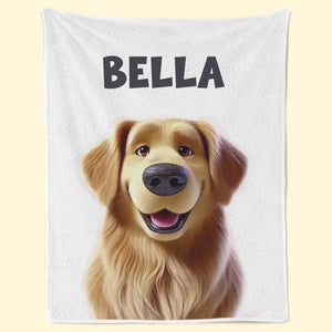 Chaque coup d'œil est accompagné d'un frémissement - Couverture personnalisée pour chien et chat - Cadeau pour propriétaires et amoureux des animaux