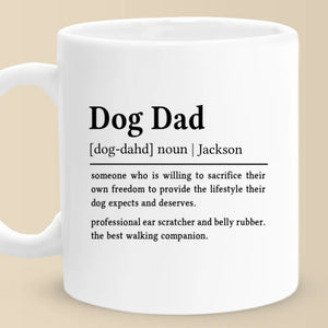 Le meilleur compagnon de marche - Mug personnalisé pour chien - Cadeau pour propriétaires et amoureux des animaux