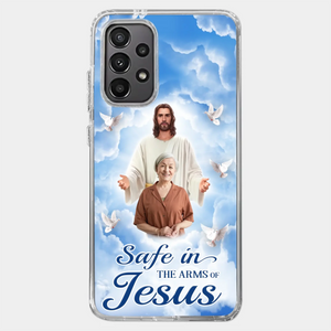 Photo personnalisée, aussi belle qu'une étoile brillante - Coque de téléphone transparente personnalisée commémorative - Cadeau de condoléances pour les membres de la famille