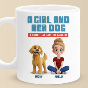 Je ne peux pas résister à lécher mon humain préféré - Tasse personnalisée pour chien - Cadeau pour les propriétaires d'animaux et les amoureux des animaux
