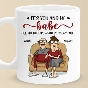 C'est toi et moi jusqu'au bout - Tasse personnalisée pour couple - Cadeau pour mari et femme, anniversaire