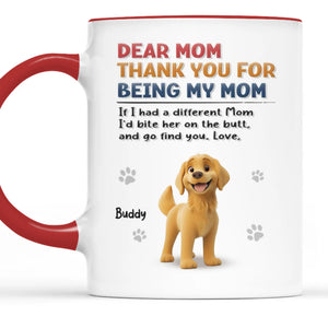 Moins de paroles, plus de caresses sur le ventre - Tasse personnalisée pour chien - Cadeau pour propriétaires et amoureux des animaux