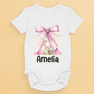 Sweet As A Bunny, Cute As Can Be - Family Personalized Custom Baby Onesie - Easter Gift For Baby Kids, Newborn Baby
