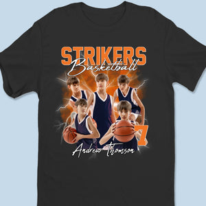 Custom Photo Dream Big, Play Hard - Personalized Custom Unisex T-shirt, Premium T-shirt, Hoodie - Gift For Sport Lovers, Sport Players