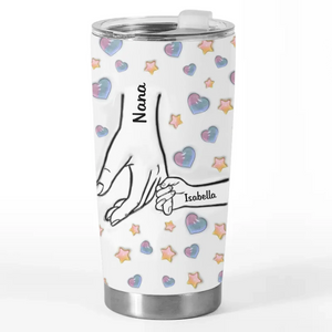 Toujours ensemble, quoi qu'il arrive - Gobelet personnalisé imprimé effet gonflé 3D pour la famille - Cadeau pour la fête des mères, maman, grand-mère