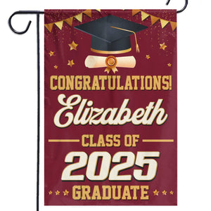 Bravo pour votre incroyable réussite ! Drapeau personnalisé pour la famille ! Cadeau de remise de diplôme pour les membres de la famille, les frères et sœurs.