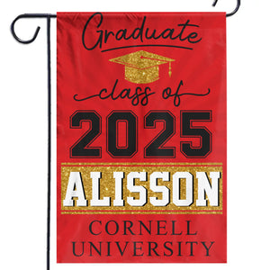 New Beginnings, Endless Possibilities - Family Personalized Custom Flag - Graduation Gift For Family Members, Siblings, Brothers, Sisters