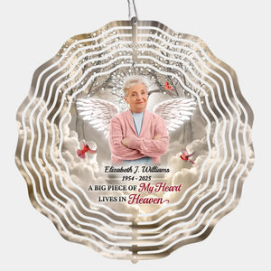 Photo personnalisée, aimée pour toujours, jamais oubliée - Tourne-vent personnalisé commémoratif - Cadeau de condoléances pour les membres de la famille