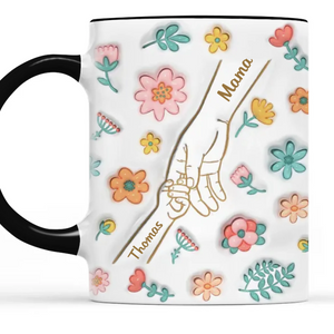Together Always, Never Apart - Family Personalized Custom 3D Inflated Effect Printed Accent Mug - Mother's Day, Gift For Mom, Grandma