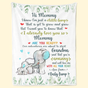 Je t'aime déjà, maman - Couverture personnalisée pour la famille - Cadeau pour la fête des mères, la fête prénatale, la première maman