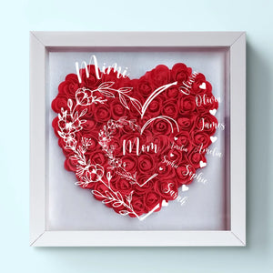 Votre amour a construit cette famille, votre cœur la maintient ensemble - Boîte à fleurs personnalisée pour la famille - Fête des mères, cadeau pour maman, grand-mère
