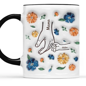 Mom Holds Our Hearts Together - Family Personalized Custom 3D Inflated Effect Printed Mug - New Arrival, Mother's Day, Gift For Mom, Grandma