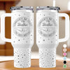Not Everyone Gets A Brother Like Me, Lucky You - Family Personalized Custom Engraved 40oz Tumbler With Handle - Gift For Family Members, Siblings, Brothers, Cousins, Best Friends