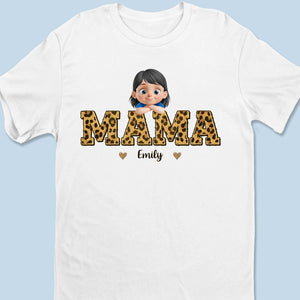 Behind Every Great Kid Is A Mama Who Believed First - Family Personalized Custom Unisex T-shirt, Premium T-shirt, Hoodie - Mother's Day, Gift For Mom, Grandma