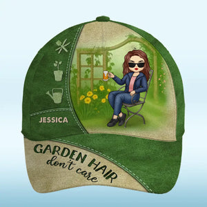 Cheveux de jardin, je m'en fiche ! Casquette personnalisée pour la famille, imprimé intégral, classique ! Cadeau pour vous, vos meilleurs amis, vos frères et sœurs, votre famille et les amateurs de jardinage.