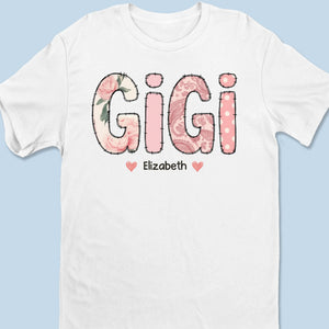 Made With Love And Grandkids - Family Personalized Custom Unisex T-shirt, Premium T-shirt, Hoodie - Mother's Day, Gift For Mom, Grandma