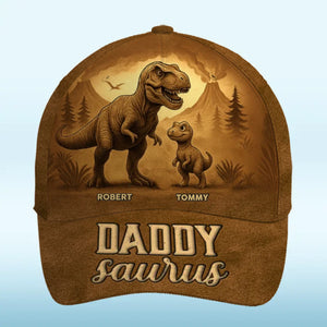 Stomping Through Generations - Casquette personnalisée familiale, casquette classique à imprimé intégral - Fête des pères, cadeau pour papa, grand-père