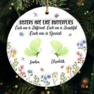 Better Together, Always And Forever - Bestie Personalized Custom 3D Inflated Effect Printed Ornament - Acrylic Custom Shaped - Gift For Best Friends, BFF, Sisters