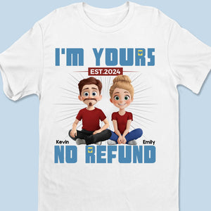 Tu es mon bonheur pour toujours - T-shirt unisexe personnalisé pour couple, t-shirt premium, sweat à capuche - Cadeau pour mari et femme, anniversaire