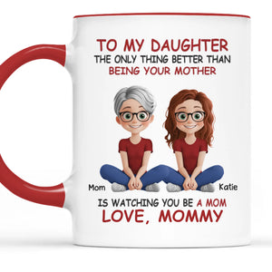 Ma plus grande joie, ma précieuse fille - Tasse personnalisée avec accents personnalisés pour la famille - Fête des Mères, cadeau pour maman, fille