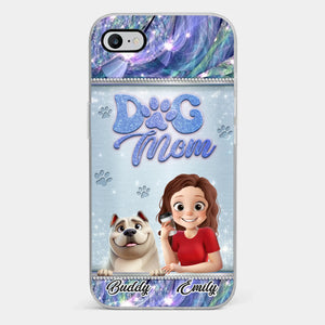 Coque de téléphone transparente personnalisée « Forever My Best Friend » pour chien - Cadeau pour les propriétaires et les amoureux des animaux
