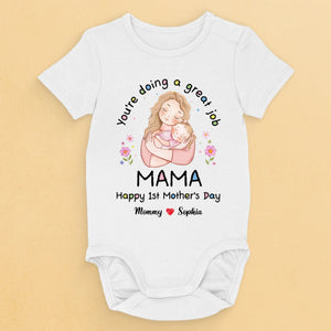Maman, tu es la meilleure - Body bébé personnalisé pour la famille - Cadeau de fête des mères, de baby shower, pour la première maman