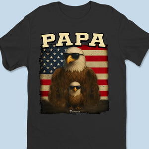 Pas de tempête trop forte avec papa dans le ciel - T-shirt unisexe personnalisé pour la famille, T-shirt premium, sweat à capuche - Fête des pères, cadeau pour papa, grand-père