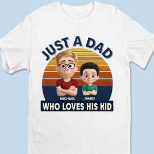 Juste un gars, totalement possédé par ses enfants - T-shirt unisexe personnalisé pour la famille, T-shirt premium, sweat à capuche - Fête des pères, cadeau pour papa, grand-père
