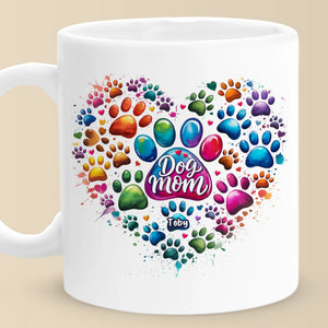 Mug personnalisé « Bébés à fourrure, cœur plein » pour chien et chat – Fête des Mères, cadeau pour les propriétaires d'animaux et les amoureux des animaux