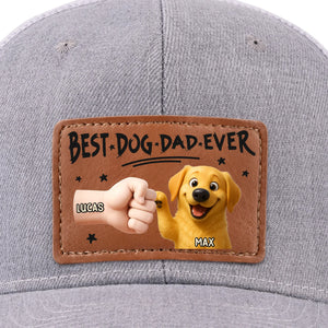 Chapeau en cuir personnalisé pour chien - Cadeau pour la fête des pères, pour les propriétaires d'animaux et les amoureux des animaux