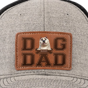 Chapeau en cuir personnalisé pour chien, fourrure, papa ! Cadeau pour la fête des pères, pour les propriétaires d'animaux et les amoureux des animaux.