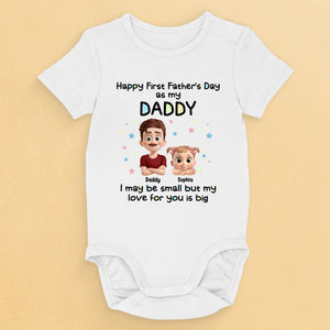 Bonne fête des pères en tant que papa ! Body bébé personnalisé en famille ! Cadeau pour la fête des pères, baby shower, premier papa, bébé, nouveau-né