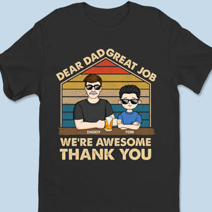 Grand papa, grands résultats - T-shirt unisexe personnalisé pour la famille, t-shirt premium, sweat à capuche - Cadeau fête des pères, pour papa, grand-père