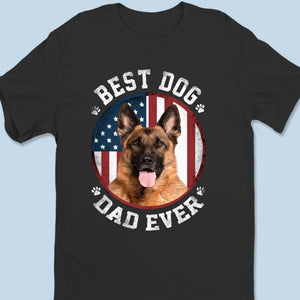 T-shirt unisexe personnalisé avec photo « Mon cœur bat » pour chien et chat, haut de gamme, sweat à capuche, cadeau pour la fête des pères, pour papa, pour les propriétaires d'animaux et les amoureux des animaux.