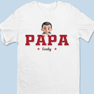 Fier d'être leur papa - T-shirt unisexe personnalisé pour la famille, T-shirt premium, sweat à capuche - Fête des pères, cadeau pour papa, grand-père