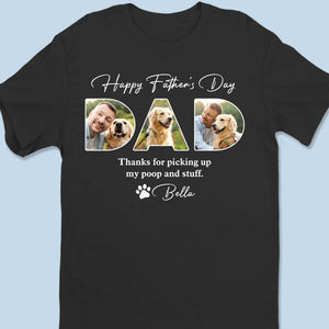 T-shirt unisexe personnalisé avec photo « Mon héros en laisse » pour chien, haut de gamme, sweat à capuche, cadeau pour la fête des pères, pour les propriétaires d'animaux et les amoureux des animaux.