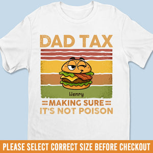 Papa Tax Activated - T-shirt unisexe personnalisé pour la famille, t-shirt premium, sweat à capuche - Fête des Pères, cadeau pour papa, grand-père
