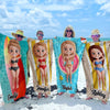 Paradise Found - Bestie Personalized Custom Beach Towel - Summer Vacation Gift, Birthday Pool Party Gift For Best Friends, BFF, Sisters