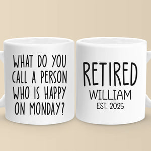 Le lundi est fait pour dormir - Tasse personnalisée pour collègue - Cadeau d'appréciation et de retraite pour collègues, amis de travail, collègues