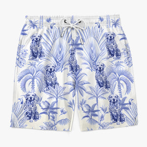 Restez attentif aux animaux, restez tropical ! Short de plage hawaïen personnalisé pour homme, motif tropical Aloha, idéal pour les vacances d'été, pour les propriétaires et les amoureux des animaux.
