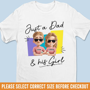 Juste un papa et ses enfants - T-shirt unisexe personnalisé pour la famille, t-shirt premium, sweat à capuche - Fête des pères, cadeau pour papa