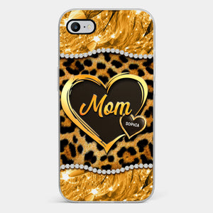 Custom 3D Inflated Effect Printed Clear Phone Case - Personalized Mother's Day Gifts For Mother, Grandmother - Shine Like A Diamond