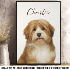 Custom Photo Vertical Poster - Personalized Birthday Gifts For Dog Cat Lovers, Dog Dad And Mom, Cat Owners - Pawtrait Perfection