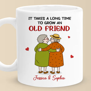 Mug personnalisé - Cadeau d'anniversaire personnalisé pour meilleure amie - Il faut du temps pour grandir