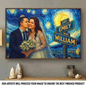 Affiche photo horizontale personnalisée - Cadeaux d'anniversaire de mariage personnalisés pour mari et femme, lui et elle - Chaque coucher de soleil avec vous