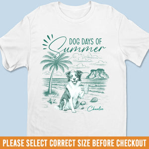 T-shirt unisexe personnalisé, t-shirt premium, sweat à capuche – Cadeaux de vacances et de voyage personnalisés pour les amoureux des chiens, papas et mamans – Vivre mes plus belles journées canines